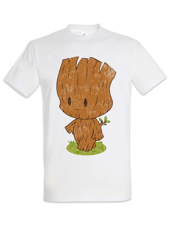 Little Groot T-Shirt Guardians Fun Crossover of the Groot Baby Tree Root Galaxy