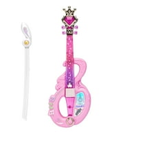 Little Guitar with Rhythm Lights and Sounds Fun Educational Musical Instruments Electric Guitar for Toddlers Boys and Girls Purple