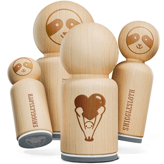 Little Guy Giving His Heart Love Romantic Valentine Rubber Stamp for Stamping Crafting Planners - 1 Inch Medium