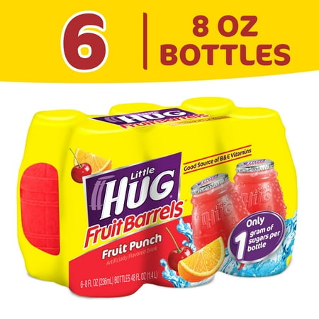 Little Hug Fruit Punch, 8 Fl. Oz., 6 Count