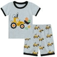 thumbnail image 1 of FEDPOP Boy Pajamas Easter Egg Kids Sleepwear Bunny Carrot Truck Pjs 6T, 1 of 8