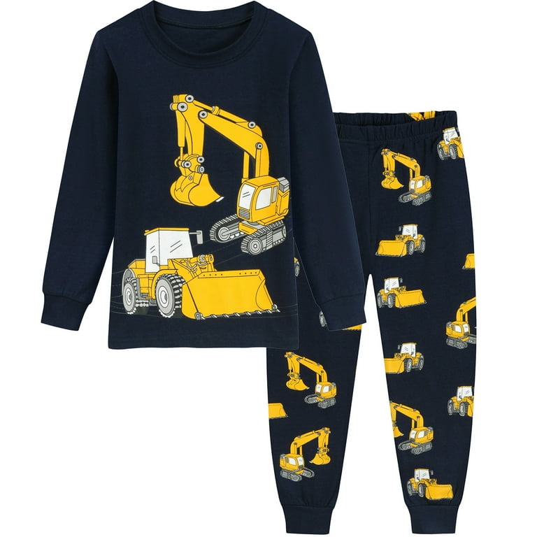 Little Hand Toddler Boys Pajama Sets, 100% Cotton, Long Sleeve