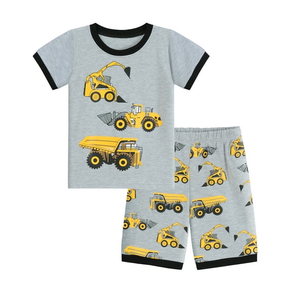 FEDPOP Boys Pajama Color Block Sleepwear Kids Pajamas Sets 2-7t
