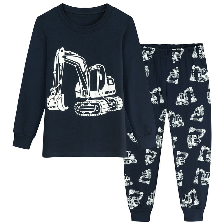 Little Hand Boys Pajamas Sets Glow In The Dark 100 Cotton Sleepwear Pjs 7T Walmart