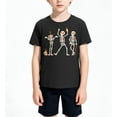 thumbnail image 1 of Little Hand Boys Toddler Halloween Skeleton Shirt Short Sleeve T-Shirt Boo Pumpkin Tee Top Children Grils Clothes Size 2-7T, 1 of 7