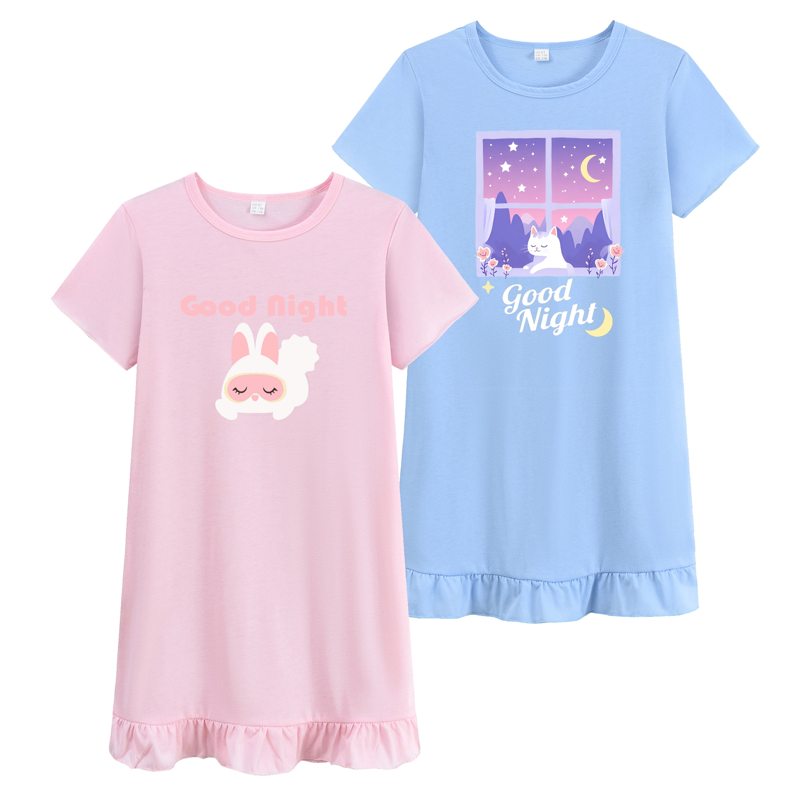 Little Hand Girls Nightgowns Kids NightdressToddler Pajamas Fantasy ...