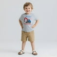 thumbnail image 1 of Little Hand Kid 4th of July T-Shirts Boys Girls American Flag Shirt Patriotic Top Short Sleeve Tees 2T/3T/4T/5T, 1 of 7