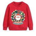 thumbnail image 1 of Little Hand Toddler Boy Christmas Outfit Baby Boy Girl Winter Warm Holiday Pullover Xmas Crewneck hoodie 2-7 Years, 1 of 5