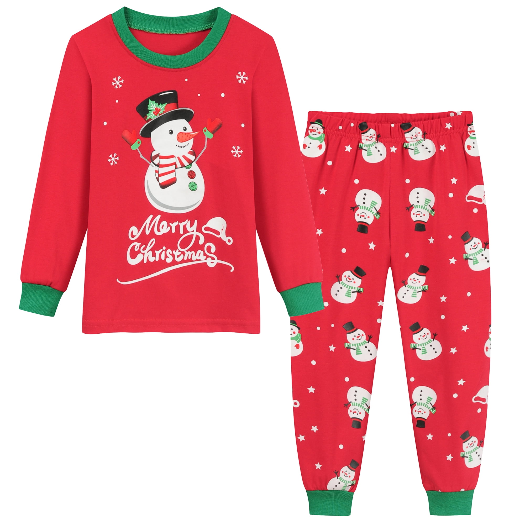 Little Hand Children's Holiday Pajamas Set, Snowman Xmas Jammies ...