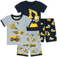 thumbnail image 1 of FEDPOP Toddler Boy Pajama Summer Short Excavator Sleepwear Set Cotton Pjs Size 3T, 1 of 7