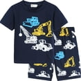 thumbnail image 1 of FEDPOP Toddler Boys Pajamas 100% Cotton Summer Pjs for Boy Jammies Size 3T, 1 of 8