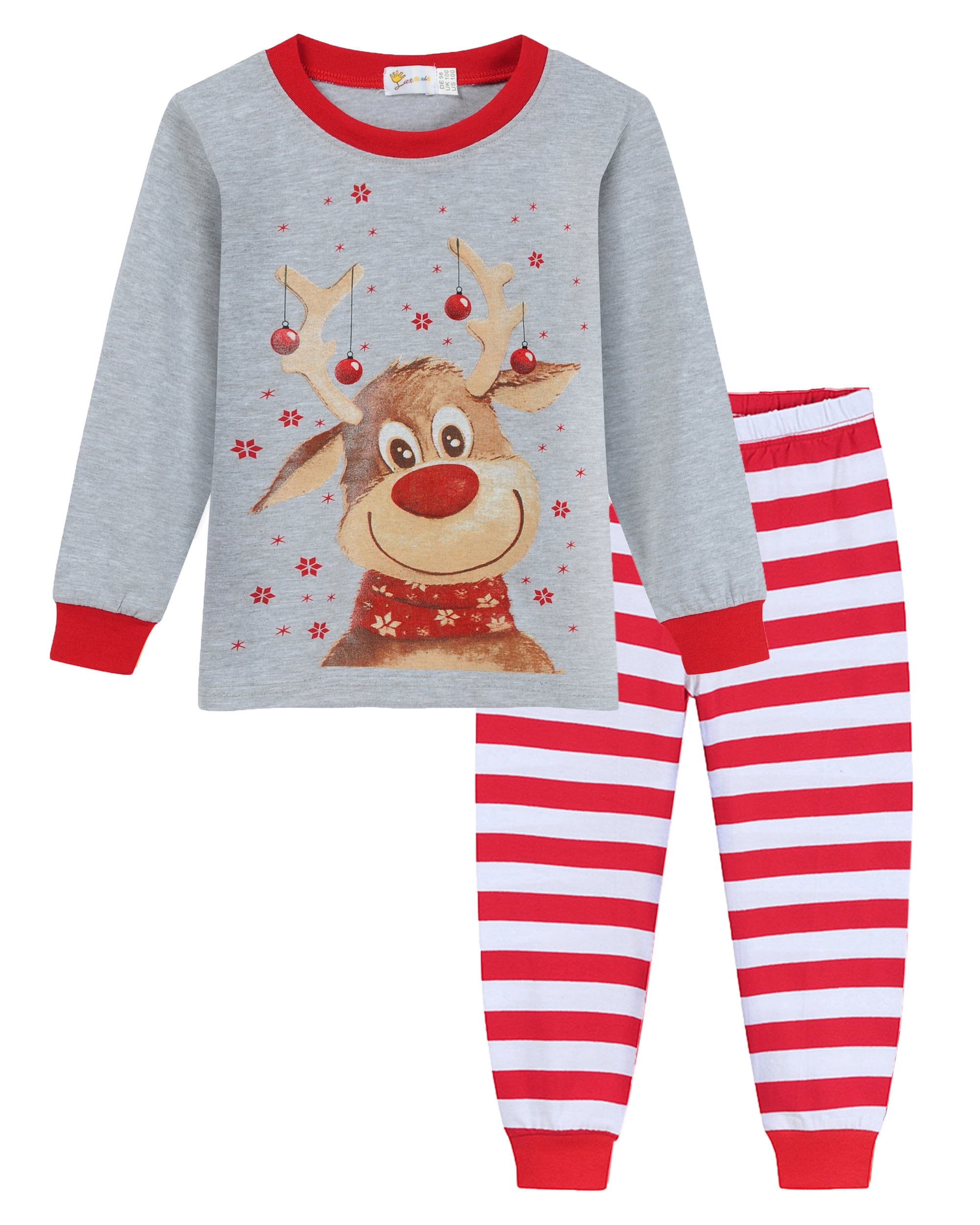 Little Hand Toddler Boys Pajamas Christmas Pjs Striped Pants Sleepwear