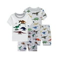 thumbnail image 1 of FEDPOP Toddler Boys Pajamas Dinosaur Cotton Kids Summer Sleepwear 2T, 1 of 8