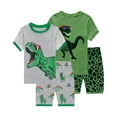 thumbnail image 1 of FEDPOP Toddler Boys Short Sleeve Pajamas Dino Sleepwear Sets 5T, 1 of 8