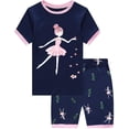 thumbnail image 1 of Little Hand Toddler Girl Pajamas Set Dancing girl Summer Kids Pjs Cotton Sleepwear 2T, 1 of 6