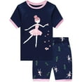 thumbnail image 1 of Little Hand Toddler Girl Pajamas Set Dancing girl Summer Kids Pjs Cotton Sleepwear 5T, 1 of 6
