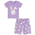 thumbnail image 1 of FEDPOP Toddler Girls Easter Pajamas Set Short Summer Sleepwear 4T, 1 of 8