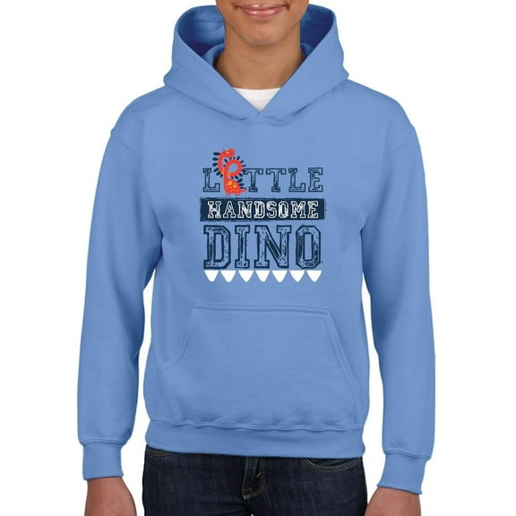 Little Handsome Dino Banner Hoodie Juniors -Image by Shutterstock, Medium