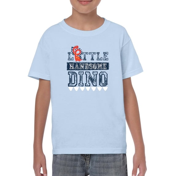 Little Handsome Dino Banner T-Shirt Juniors -Image by Shutterstock, Small