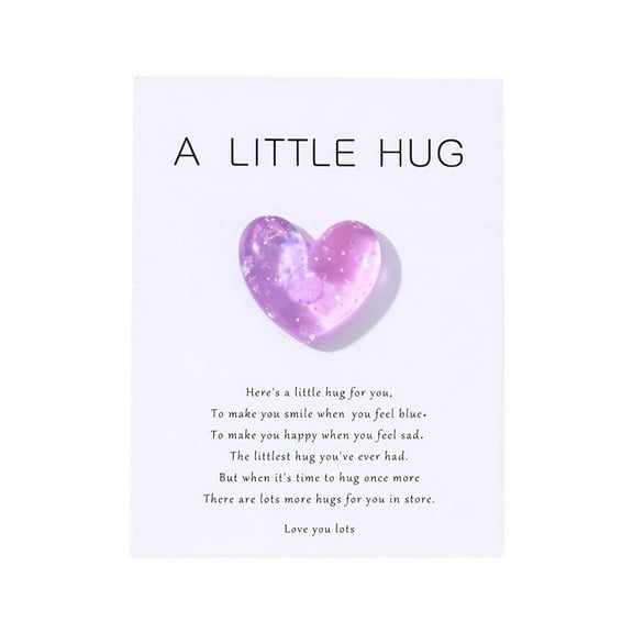 Little Heart Pocket Hug Token Greeting Card Keepsake For Family Friend H3A9