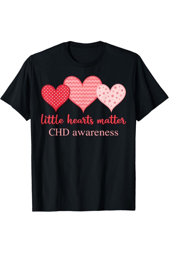 Little Hearts Matter CHD Heart Disease Awareness Month Gift Unisex T-Shirt