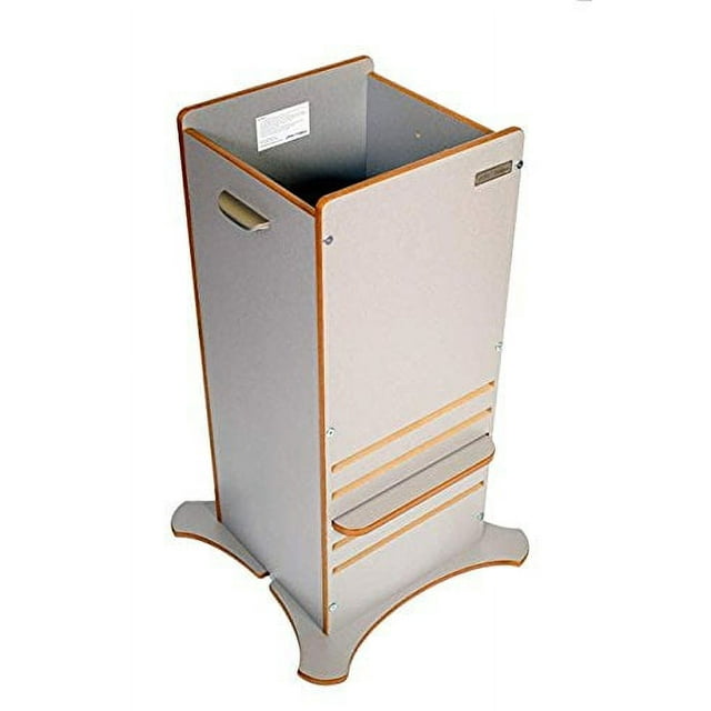 Little Helper FunPod Kitchen Step Stool Adjustable Height, Grey (Gray