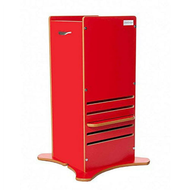 Little Helper FunPod Kitchen Step Stool Adjustable Height, Red