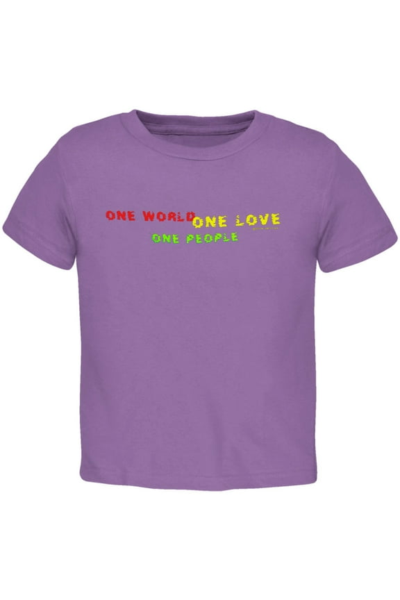 - One Love Purple Toddler T-Shirt - 5/6