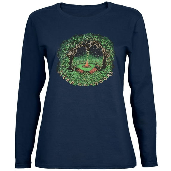 Little Hippie - Sleep Outdoors Juniors Long Sleeve T-Shirt - Large