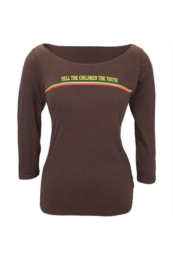 - Tell The Children Slouchy Juniors Long Sleeve T-Shirt - Medium