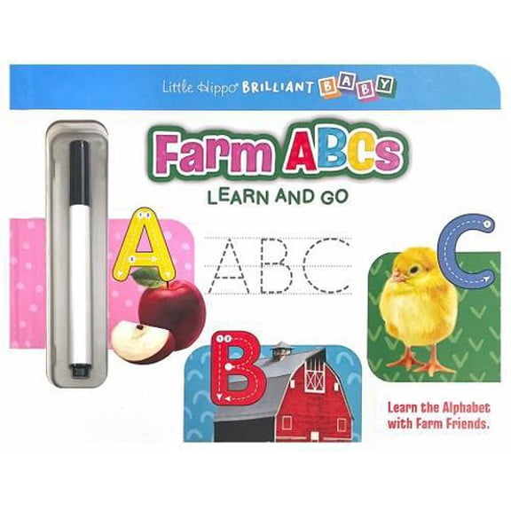 Pre-Owned Little Hippo Books Farm ABCs Wipe Clean Preschool Workbooks and Activity Books for Kids Ages 3-5 | Tracing Books for Kids and Pre K Workbooks Ages 3-4 ... (Unknown) 1960009885 9781960009883