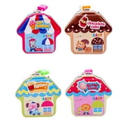 Little House Money Box Iron Tin Cartoon Animal Piggy Bank Savings for Kids Children (Random Color)