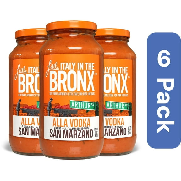 Little Italy In The Bronx Vodka Marinara Sauce 24 oz (Pack Of 6)