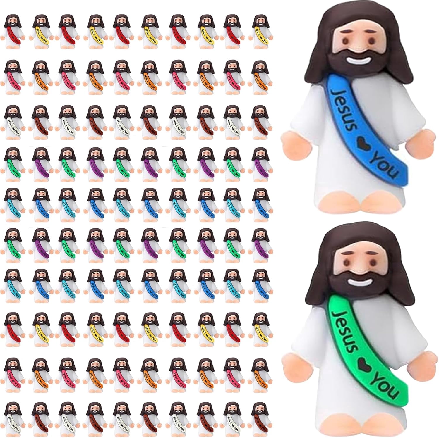 Little Jesus Figurines in Bulk, Pocket Jesus for Baptism Gifts Religious Gifts for Easter