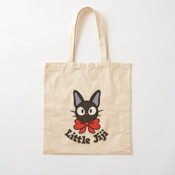 Little Jiji From Kiki'S Delivery Service Canvas Tote Bags, Reusable Shopping Bag