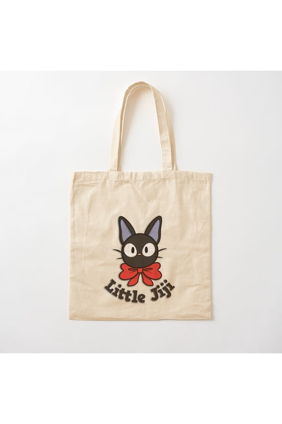 Little Jiji From Kiki'S Delivery Service Canvas Tote Bags, Reusable Shopping Bag