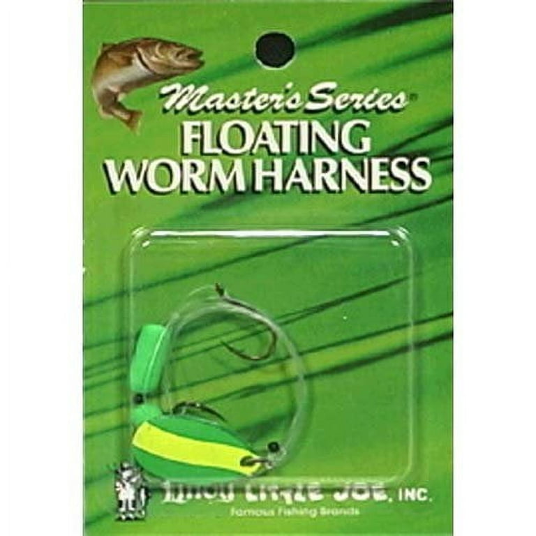 Little Joe Floating Worm Harness Fishing Lure Harness Lime Yellow Blade  Lime Float 36 inch length Snell