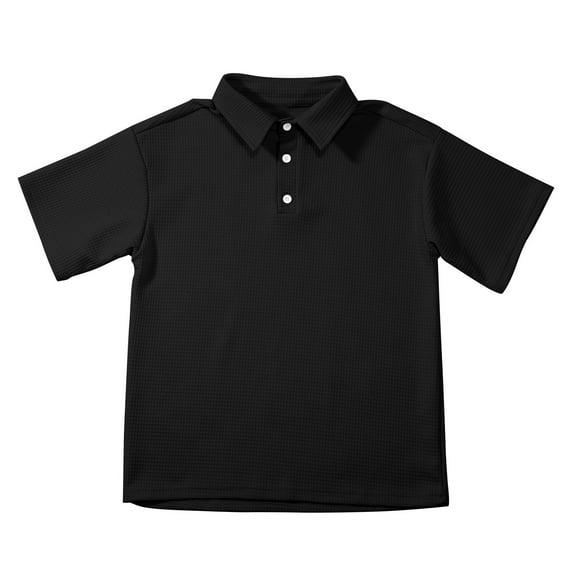 Little Kid Boys Casual Short Sleeve Shirt Comfortable Loose Fit Knit Top For Kids Toddler Summer Daily Wear Place Us Undershirt Pack Sleeveless Compression Shirt N Apparel 3-4 Years Black