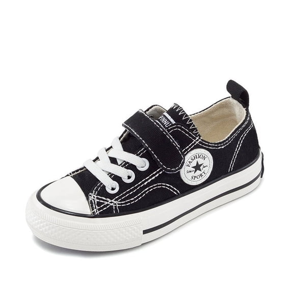 Little Kid Canvas Sneakers - Shoes for Boys and Girls Comfortable Daily Walking