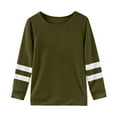 thumbnail image 1 of Little Kid Girls Long Sleeve T Shirt Children's Crew Neck Top Girls T Shirt Top for Age 9 Toddler Girl And Pants Set Floral Tops for Short Sleeve Long Tops Kids Tube 5-6 Years Green, 1 of 5