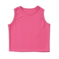 thumbnail image 1 of Little Kid Girls Tank Tops Kids Athletic Tank Ribbed Knit High Neck Crop Tops For Gym Yoga School Clothes Juniors Girls Clothes 8 Slim Little Girl Fashion Warm for Toddler 5t 7-8 Years Pink, 1 of 5