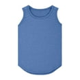 thumbnail image 1 of Little Kid Girls Tank Tops Kids Summer Crewneck Sleeveless Shirts Dancewear 3 To14 Years Tops for Girls Stylish Girl Tees 14 16 Mime Top Riding Baby Girl Tunic Top Clothes 10 2nd 5-6 Years Blue, 1 of 4