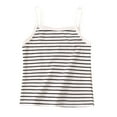 thumbnail image 1 of Little Kid Kids Toddler Baby Girls Spring Summer Sleeveless Striped Vest Clothing Western Tops for Teen Girls Sequin Top Little Girl Long Sleeve Shirt Size 6 Cool High Tops for 4-5 Years White, 1 of 4