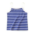 thumbnail image 1 of Little Kid Kids Toddler Baby Girls Spring Summer Sleeveless Striped Vest Clothing Western Tops for Teen Girls Sequin Top Little Girl Long Sleeve Shirt Size 6 Cool High Tops for 6-7 Years Blue, 1 of 4