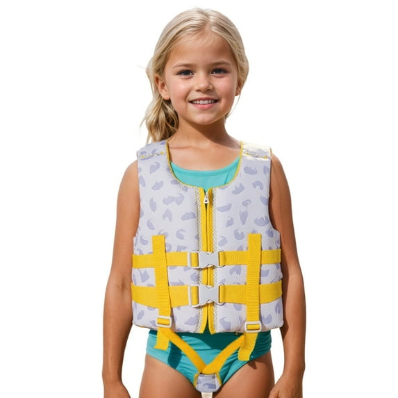 Little Kid Life Jacket 9-11 Years Swim Vest for Kids with Adjustable safety Straps Age3-15 Ideal Buoyancy Swim Aid for Boys Girls and Toddlers #Purple