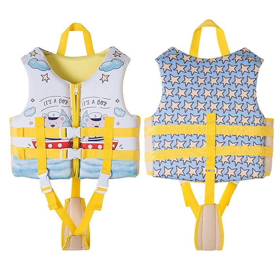 Little Kid Life Jacket 9-11 Years Swim Vest for Kids with Adjustable safety Straps Age3-15 Ideal Buoyancy Swim Aid for Boys Girls and Toddlers #Sky Blue