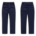 thumbnail image 1 of Little Kid School Joggers for Boys and Girls - Elastic Waist Dress Jogger Uniform Pants with Drawstring Navy 6-7 Years, 1 of 6