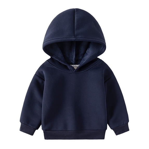 Little Kid Toddler Boys Girls Long Sleeve Solid Hoodie Tops Fall Winter Clothes Boys M Shirt Tee 10 T Shirts 2t Blank Toddler Shirt Pool Boy Top in Mens Teens Boy Hi Top Baby Band 4-5 Years Blue