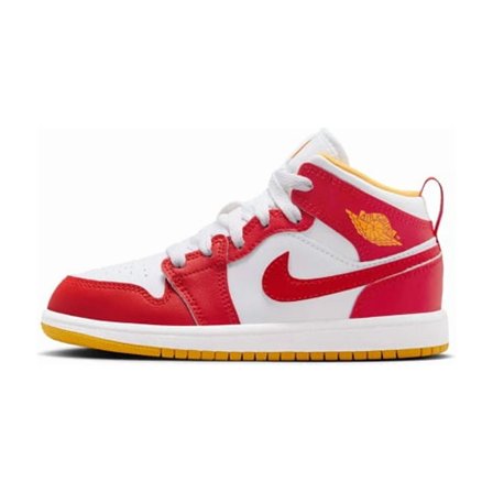 Little Kid's Jordan 1 Mid BP Speed Red/White-Gold (IM6563 624) - 13