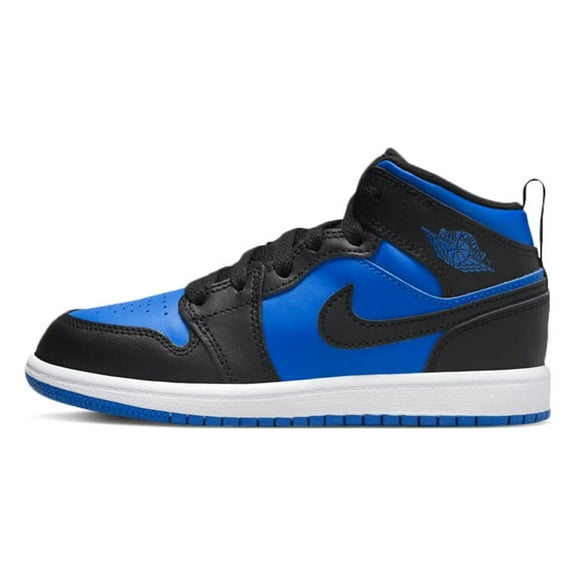Little Kid's Jordan 1 Mid Black/Royal Blue-Black-White (DQ8424 042) - 11.5